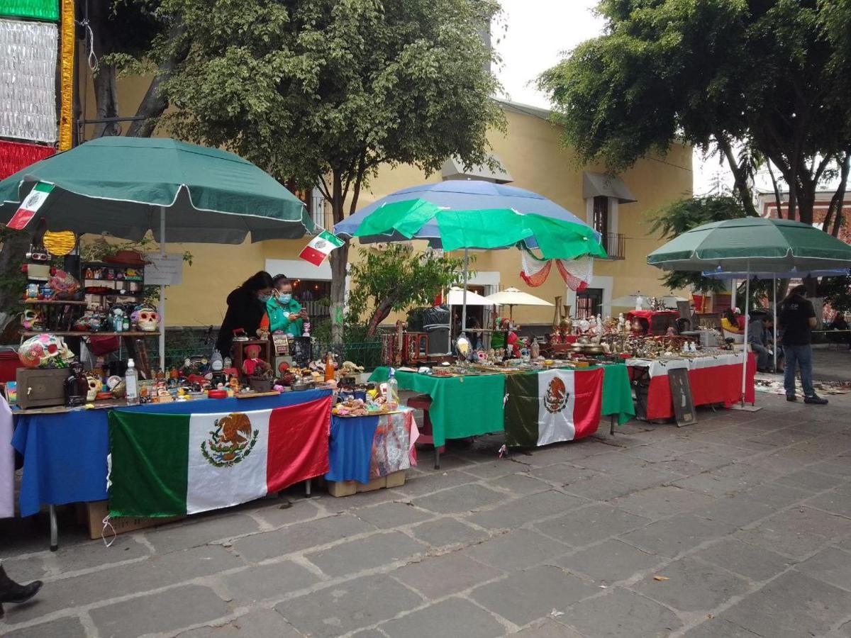 Hostal Azul Puebla Barrio El Alto Экстерьер фото