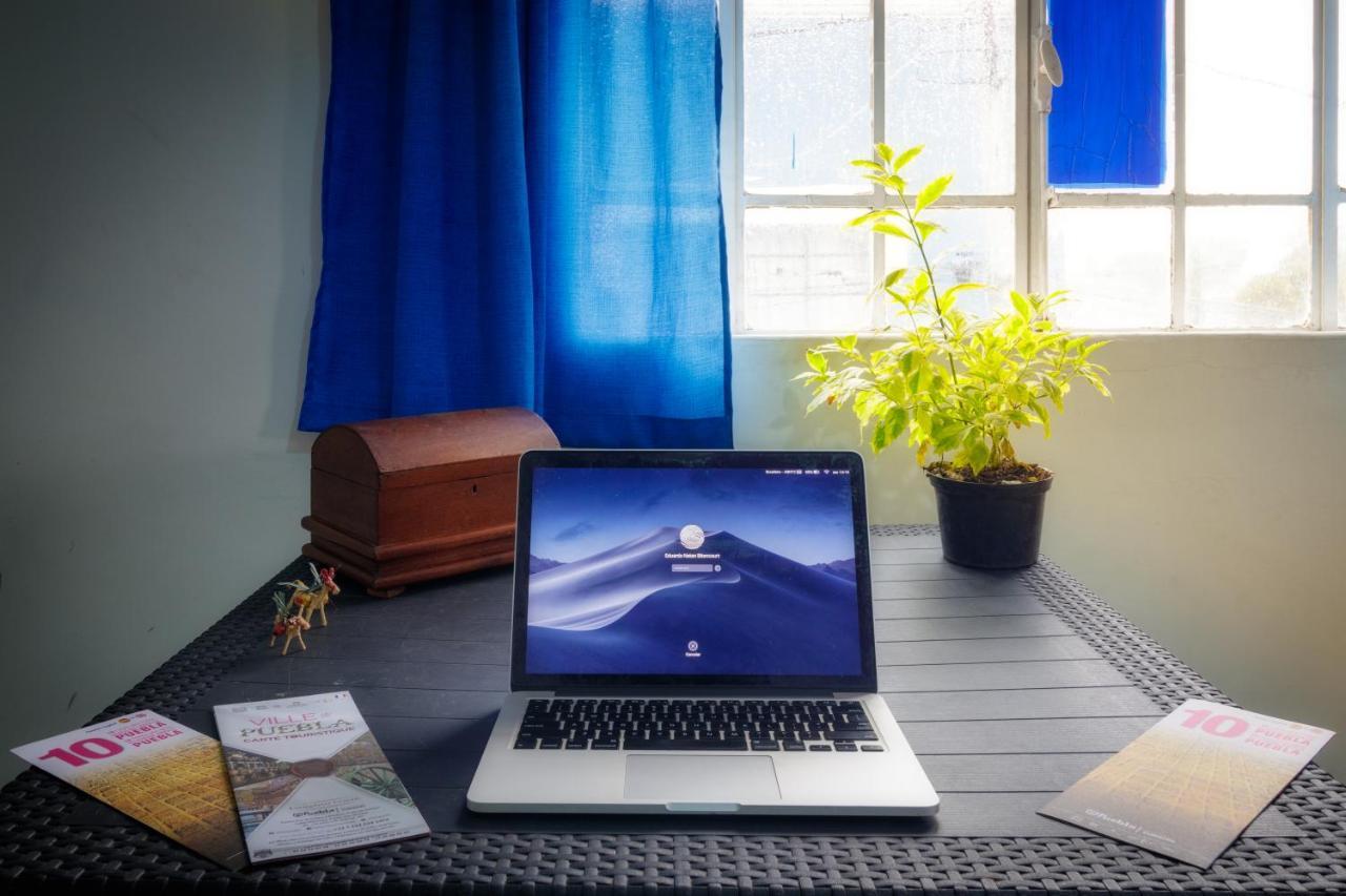 Hostal Azul Puebla Barrio El Alto Экстерьер фото